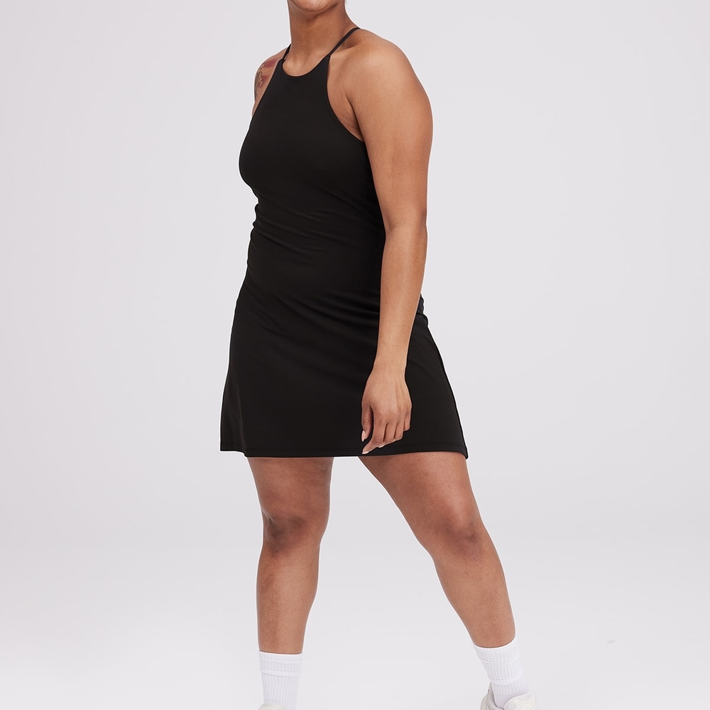 Girlfriend Collective Undress Exercise Dress in Shadow Gray